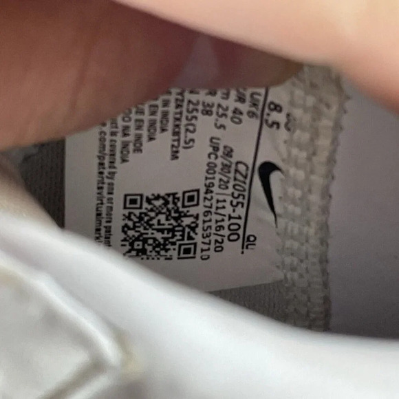 Nike Blazer Mid 77 Women Size 8.5 CZ1055-100 White Shoes Sneakers - Picture 8 of 8